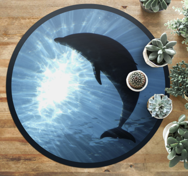 Vinyl Teppich Tiere delphin plantschen - TenStickers