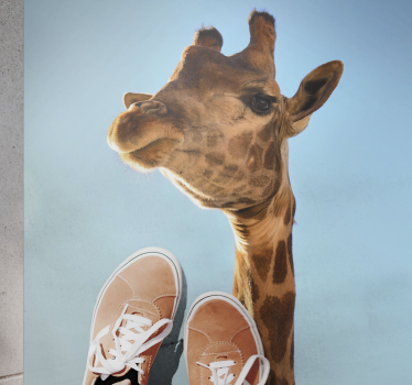 Vinyl Teppich Tiere giraffen-kopfschuss - TenStickers