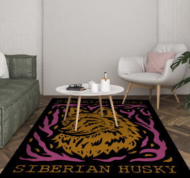 Vinyl Teppich Tiere siberian husky-porträt - TenStickers