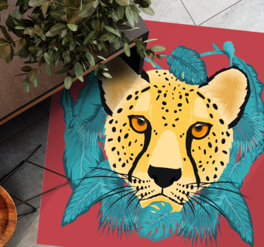 Vinyl Teppich Tiere wildkatzenporträt - TenStickers