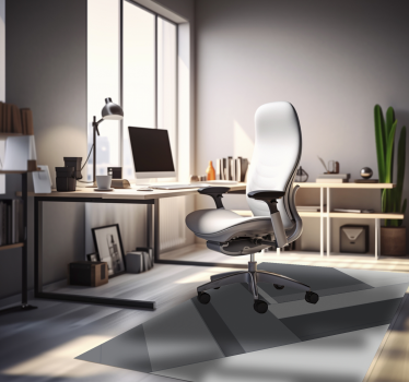 Vinylteppich Büro geometrisches Grau - TenStickers