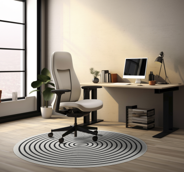 Vinylteppich Büro runde Linien - TenStickers