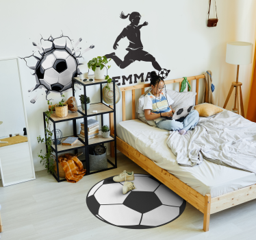 Vinylteppich Kinder Fußball ball - TenStickers