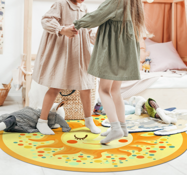 Vinylteppich Kinder Gelbe sonne - TenStickers