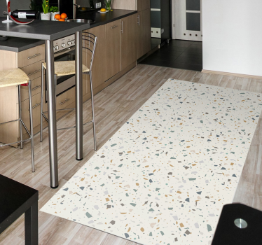 Vinyl Teppich Wohnzimmer terazzo - TenStickers