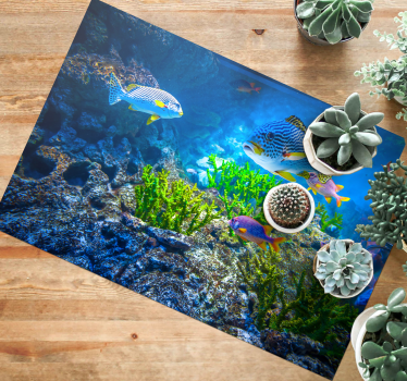 Vinylteppich Tier Unterwasserfische - TenStickers