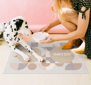 Vinylteppich Tier Essensunterlage Hunde - TenStickers