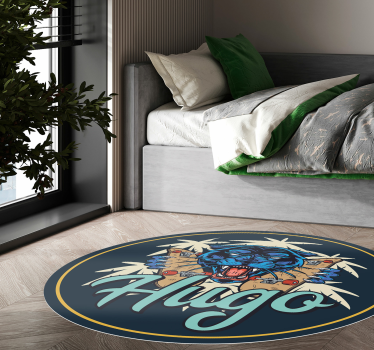 Vinylteppich Tier personalisierter Panther - TenStickers