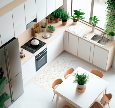 Terrazo-Süßigkeiten Vinyl Teppich Küche - TenStickers