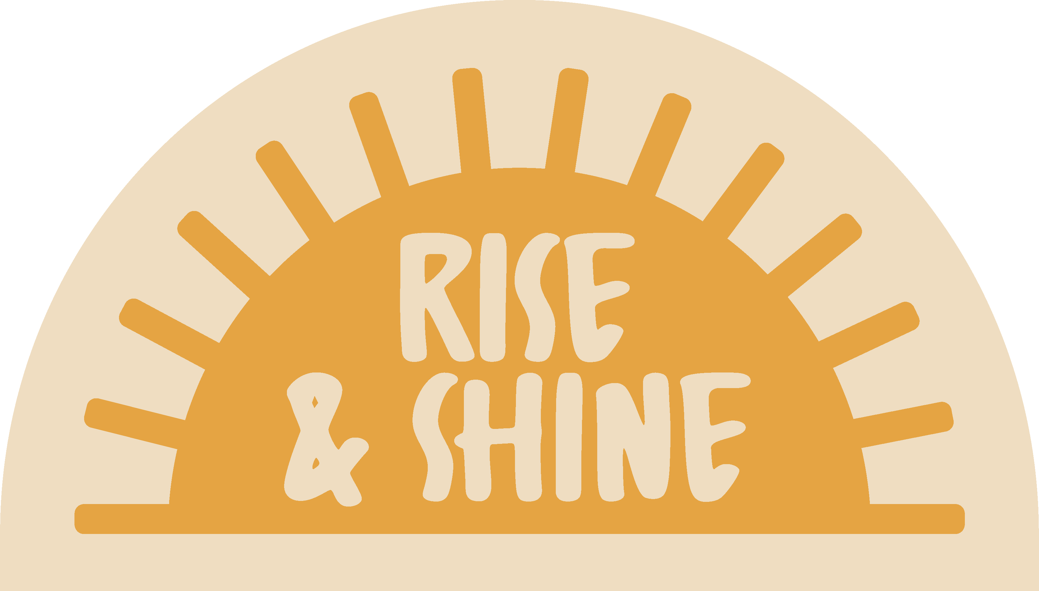 Vinyl Teppich Badezimmer text rise and shine - TenStickers
