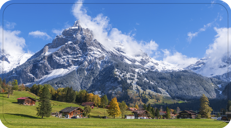 Vinyl Teppich Badezimmer alpenblick - TenStickers