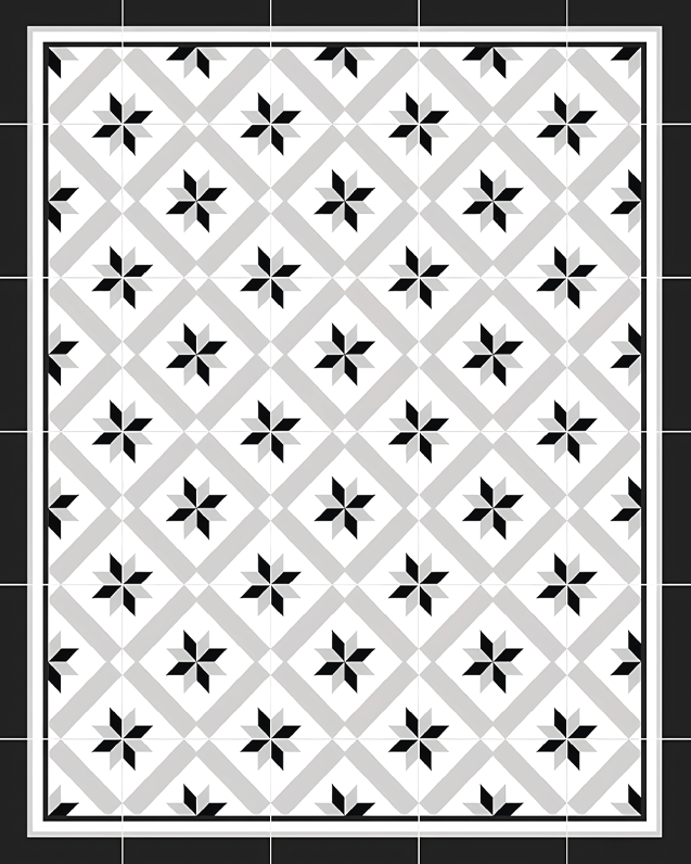 Vinyl Teppich Küche hydraulisch schwarz - TenStickers