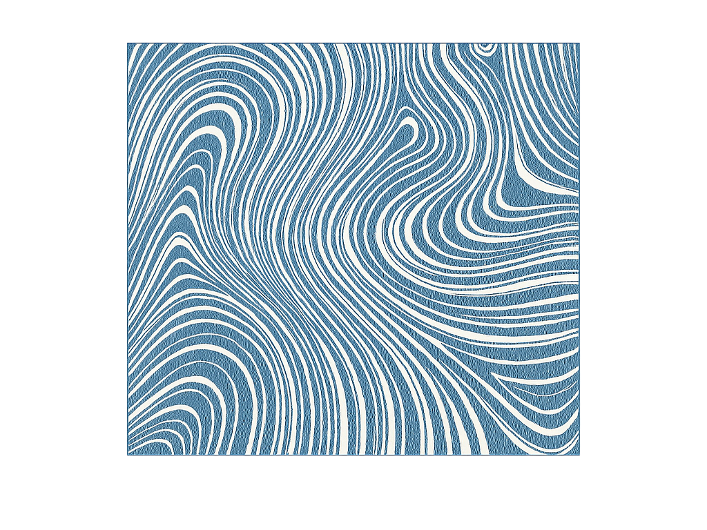 Vinyl Teppich Terrasse abstrakte blaue wellen - TenStickers
