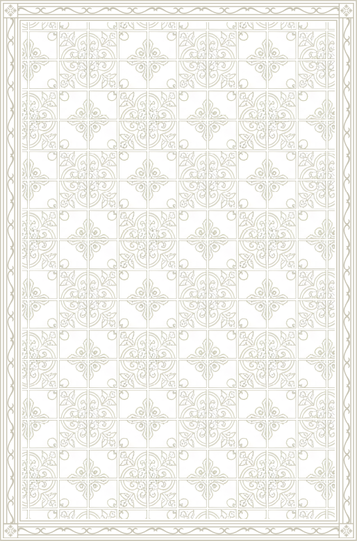 Vinyl teppich wohnzimmer beige ornamente mat - TenStickers