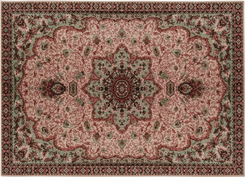 Vinyl teppich wohnzimmer vintage rose - TenStickers