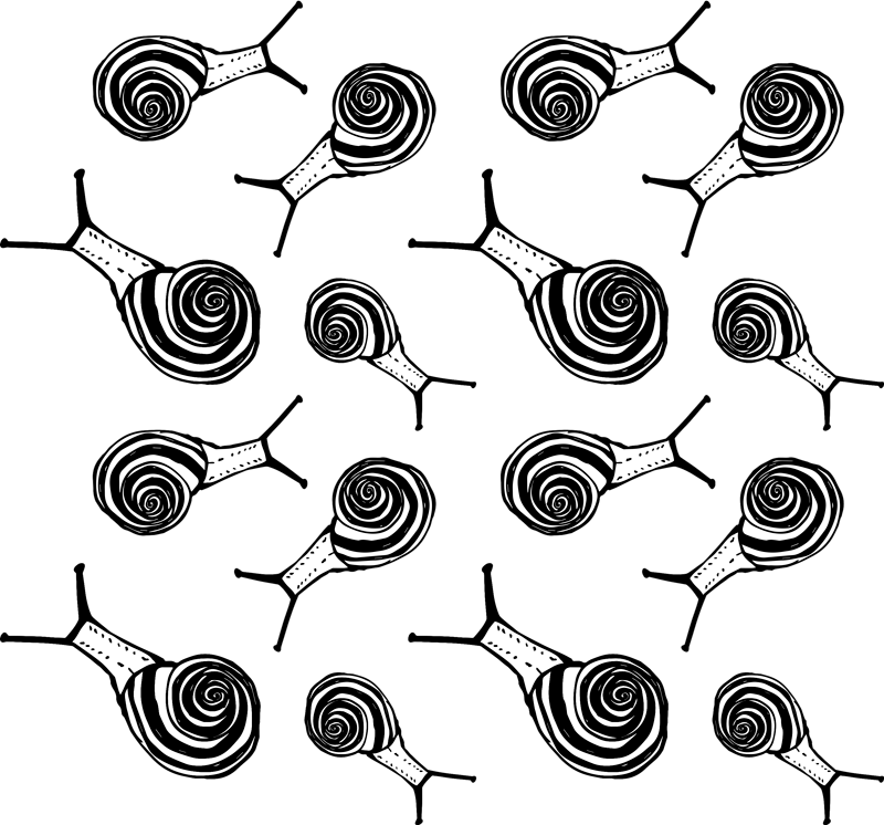 Vinyl teppich tiere schnecken pack - TenStickers