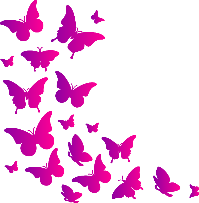 Vinyl teppich tiere mit fenster schmetterling - TenStickers
