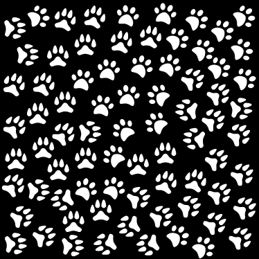 Vinyl teppich tiere mit weißen tiermotiven - TenStickers