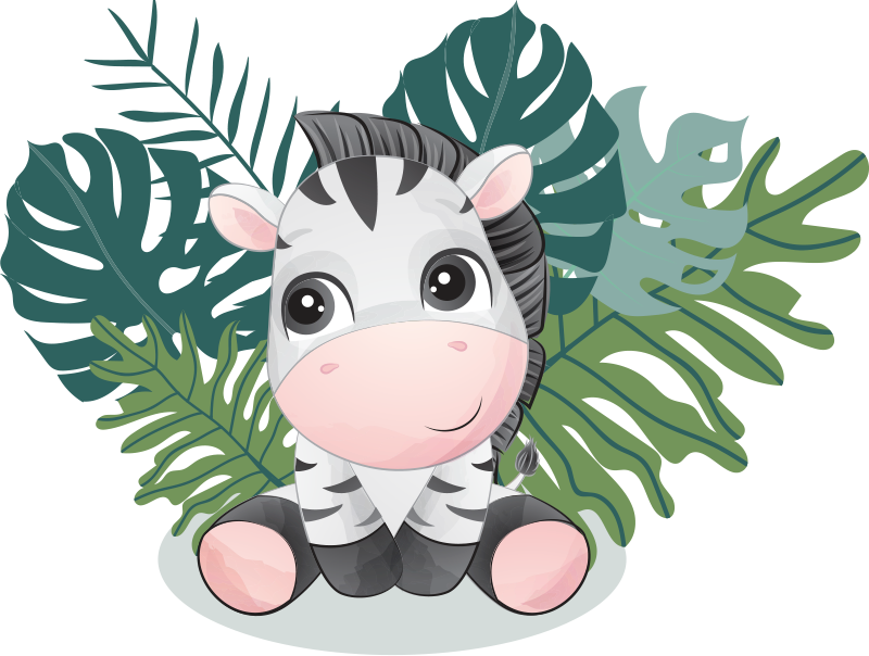 Vinyl teppich tiere zebra aus wildafrika - TenStickers