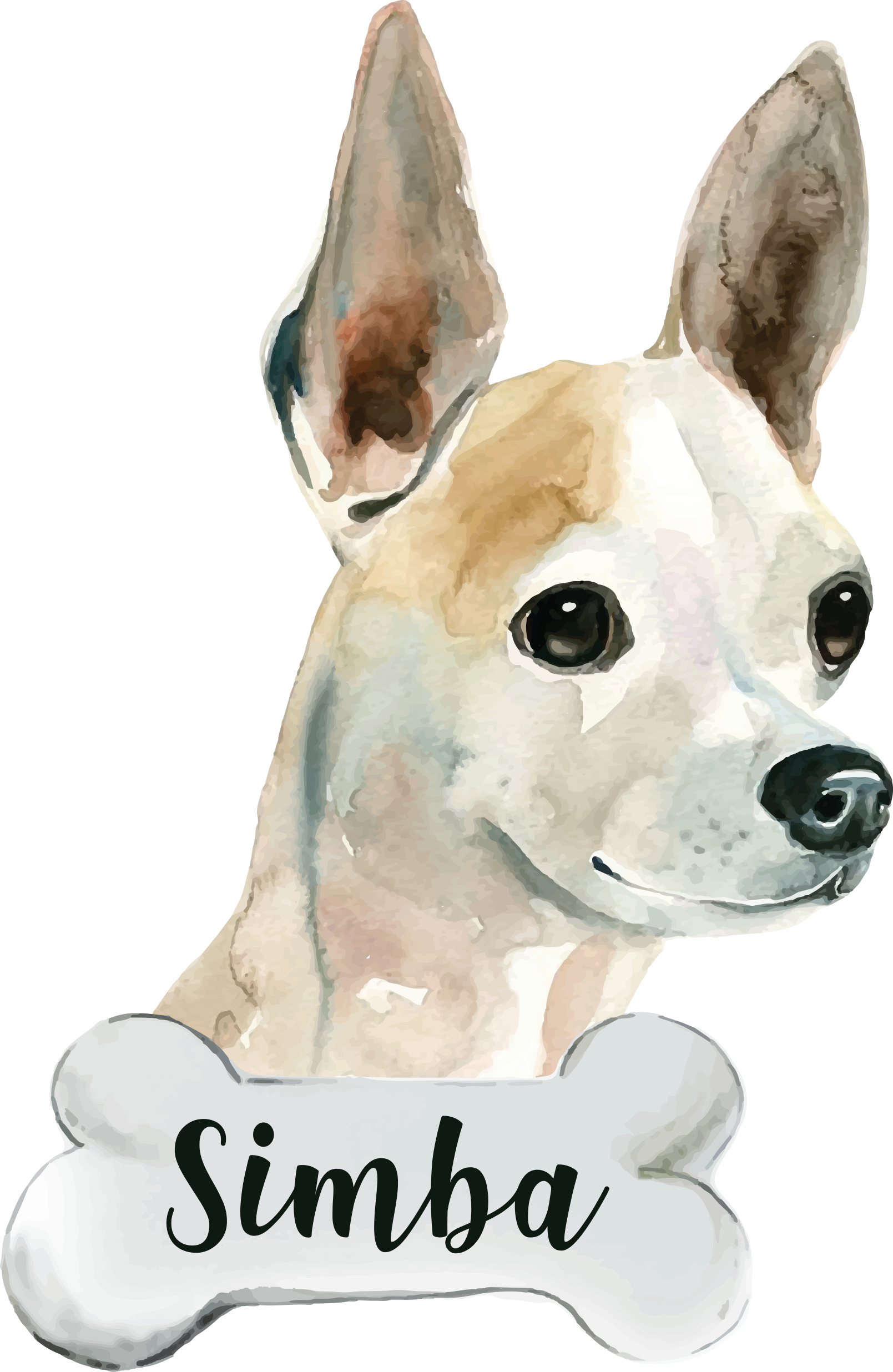 Vinyl teppich tiere hund mit namen - TenStickers