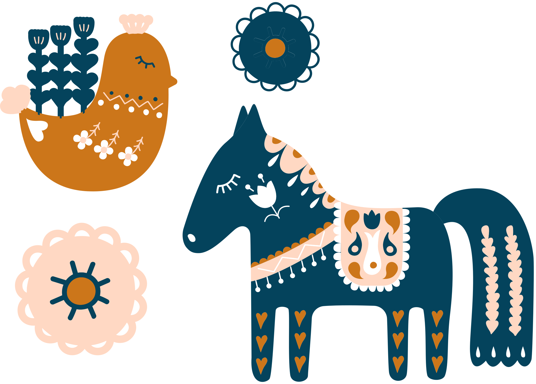 Vinyl teppich tiere bunte volkswesen - TenStickers