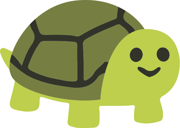 Vinyl teppich tiere niedliche lächelnde schildkröte - TenStickers