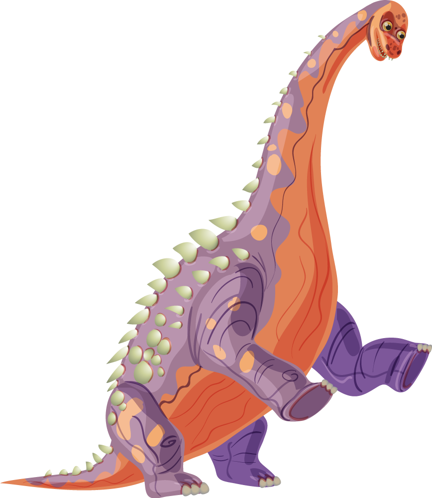 Vinyl teppich tiere bunter dino charakter - TenStickers