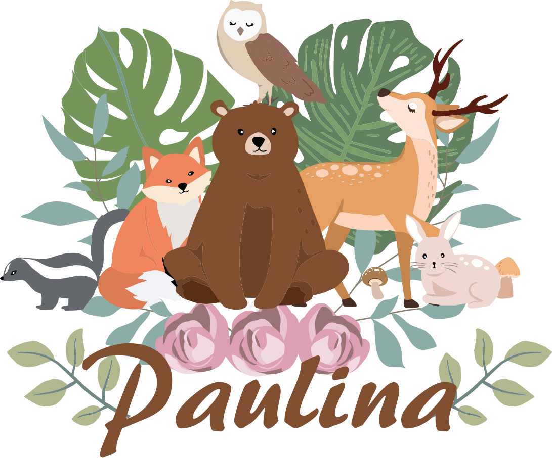 Vinyl teppich tiere waldtier versammlung - TenStickers