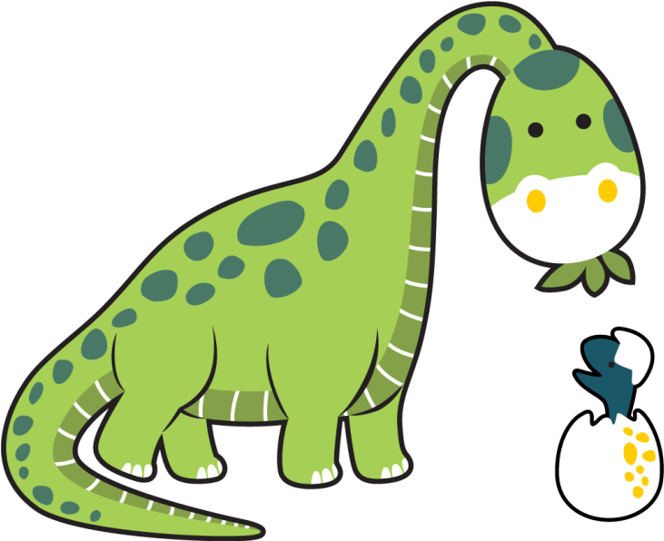 Vinyl teppich tiere süßer dinosaurier nachwuchs - TenStickers