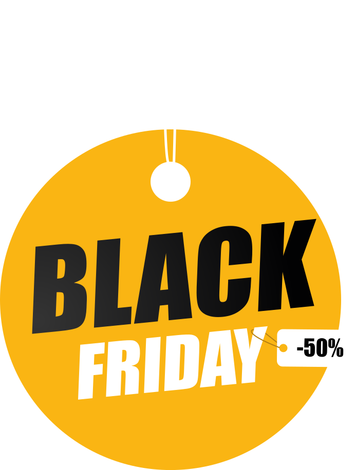 Vinyl teppich black friday personalisierter kreis - TenStickers