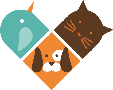 Vinyl teppich tiere mit bunten tiergesichtern - TenStickers