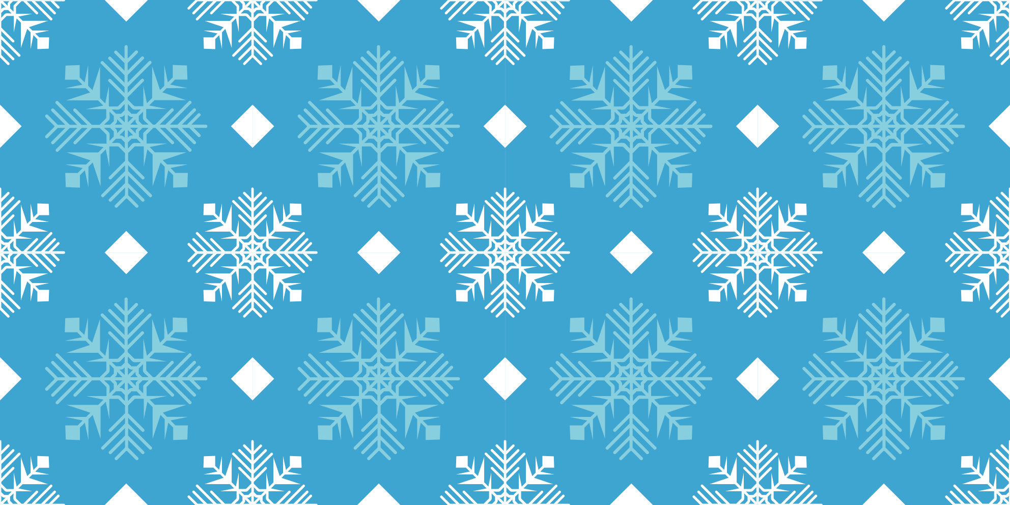 Vinyl teppich weihnachten in blauen schneeflocken - TenStickers