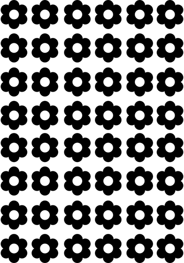 Vinyl teppich blumen und blumenmotiv aufkleber - TenStickers