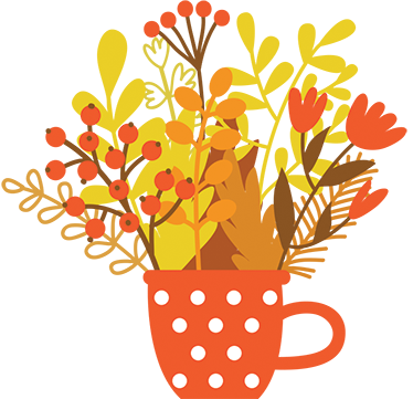 Vinyl teppich blumen herbstglas - TenStickers