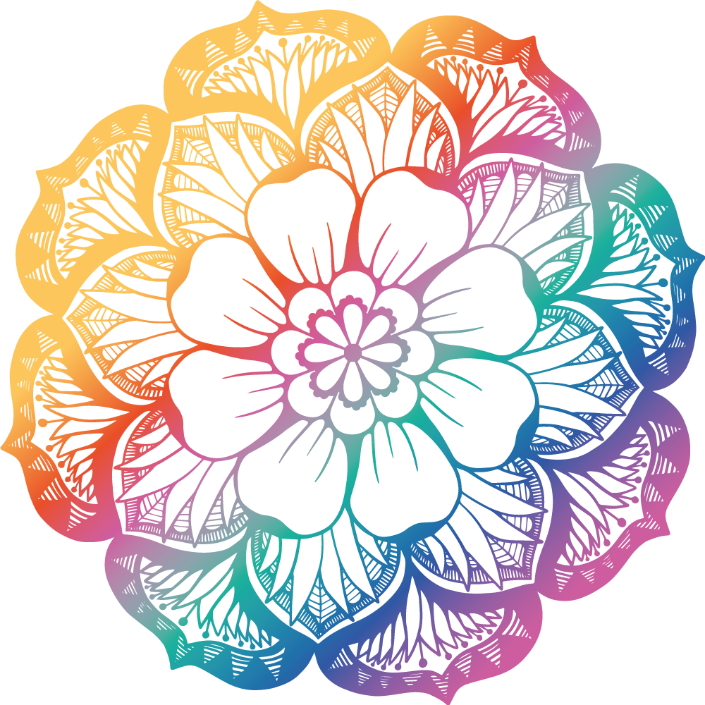 Vinyl teppich blumen mit lebendigen botaniken - TenStickers