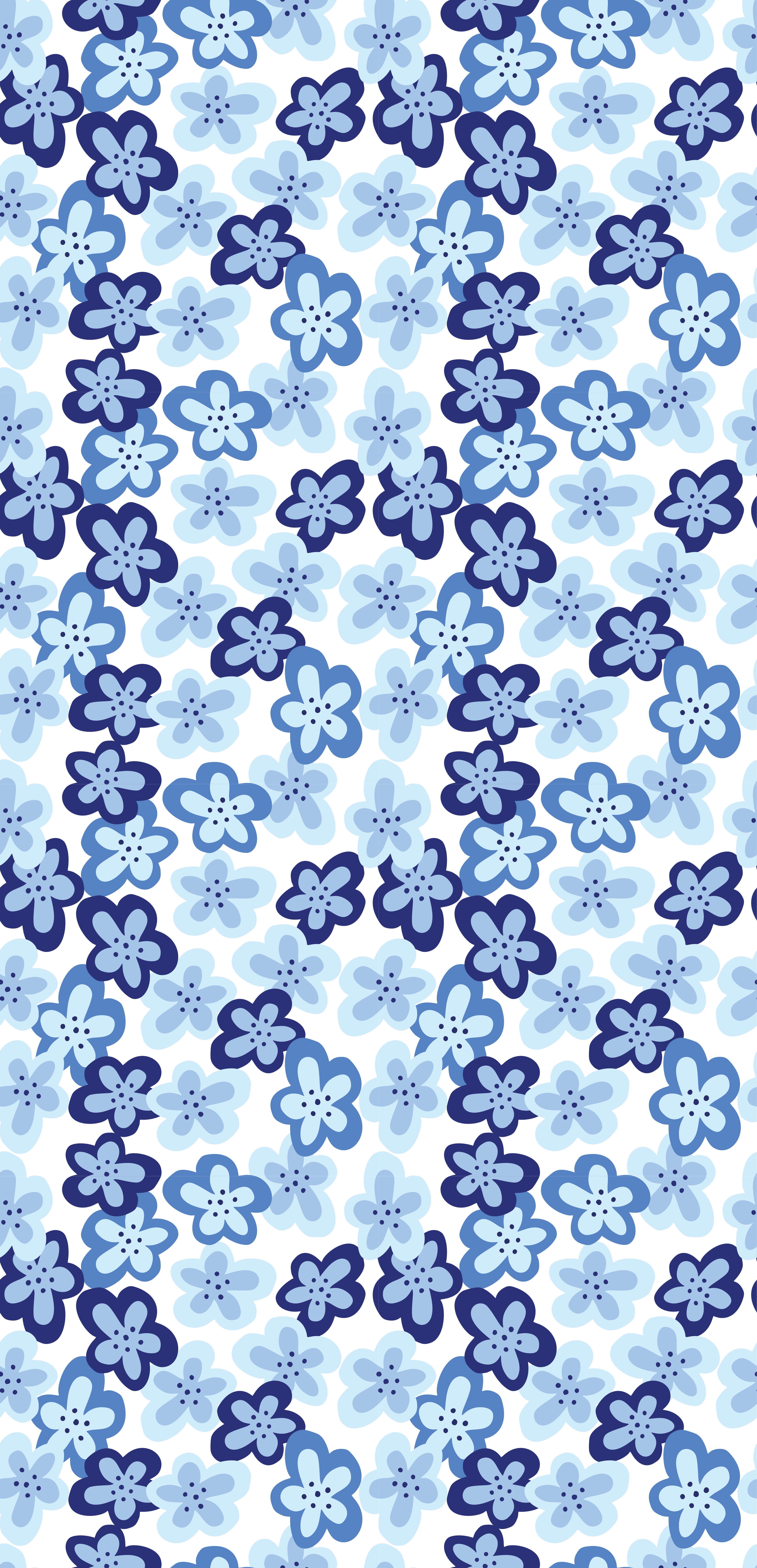 Vinyl teppich blumen im nordic blumenmuster - TenStickers