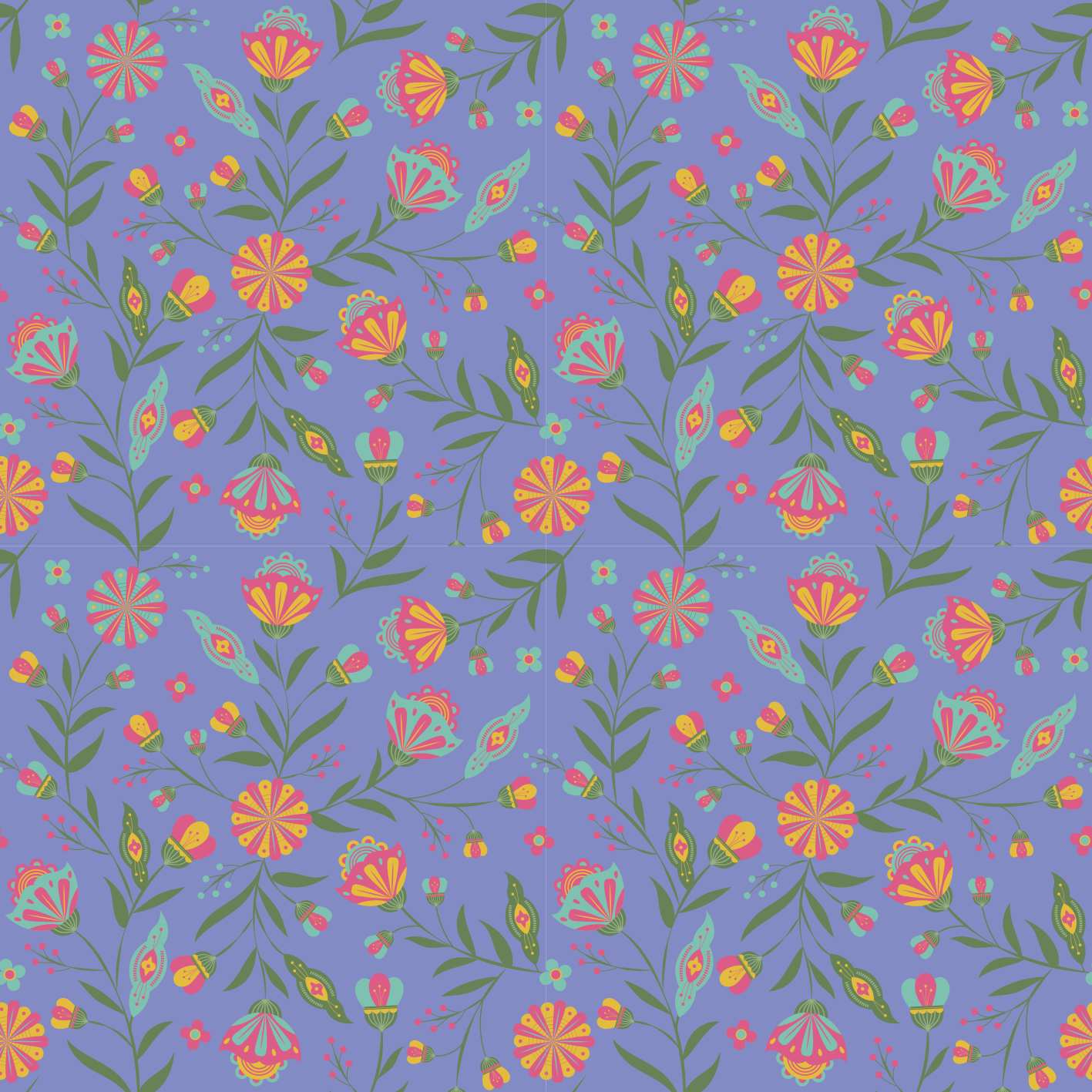 Vinyl teppich blumen süßes design für kinder - TenStickers