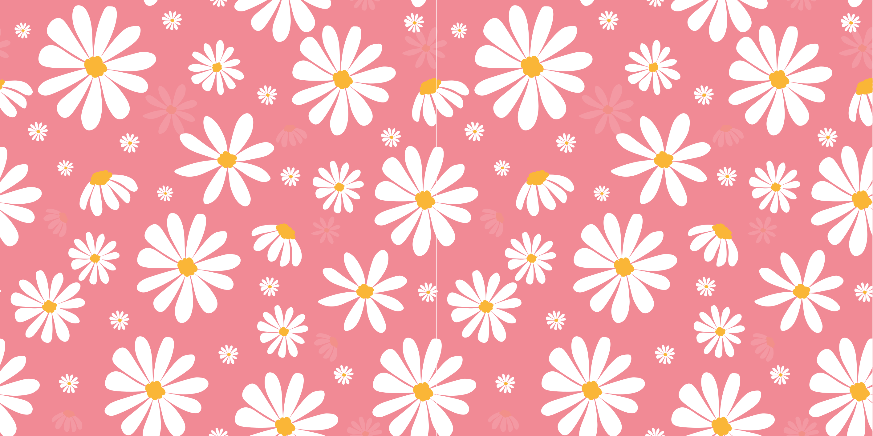 Vinyl teppich blumen vintage gänseblümchen - TenStickers