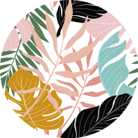 Vinyl teppich blumen buntes abstraktes blumenmuster - TenStickers
