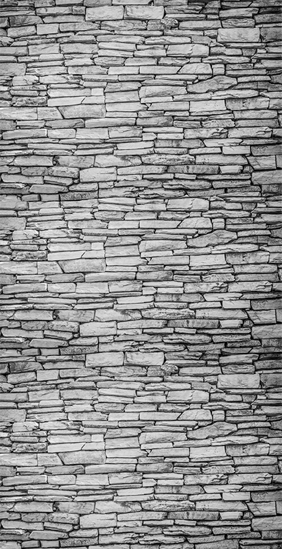 Vinyl teppich esszimmer mit organisierten steinen - TenStickers