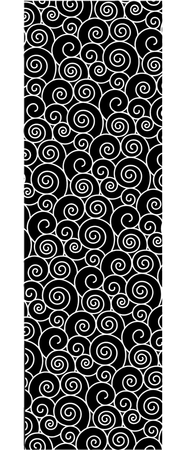 Vinyl teppich badezimmer kreise und wellen - TenStickers