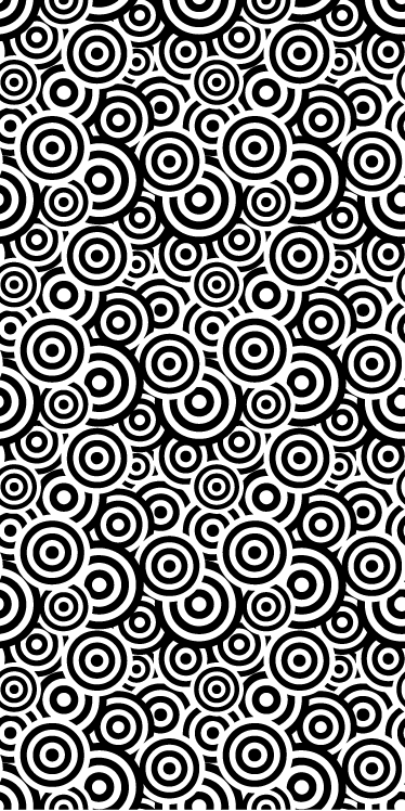 Vinyl teppich badezimmer mit kreisförmigem muster - TenStickers