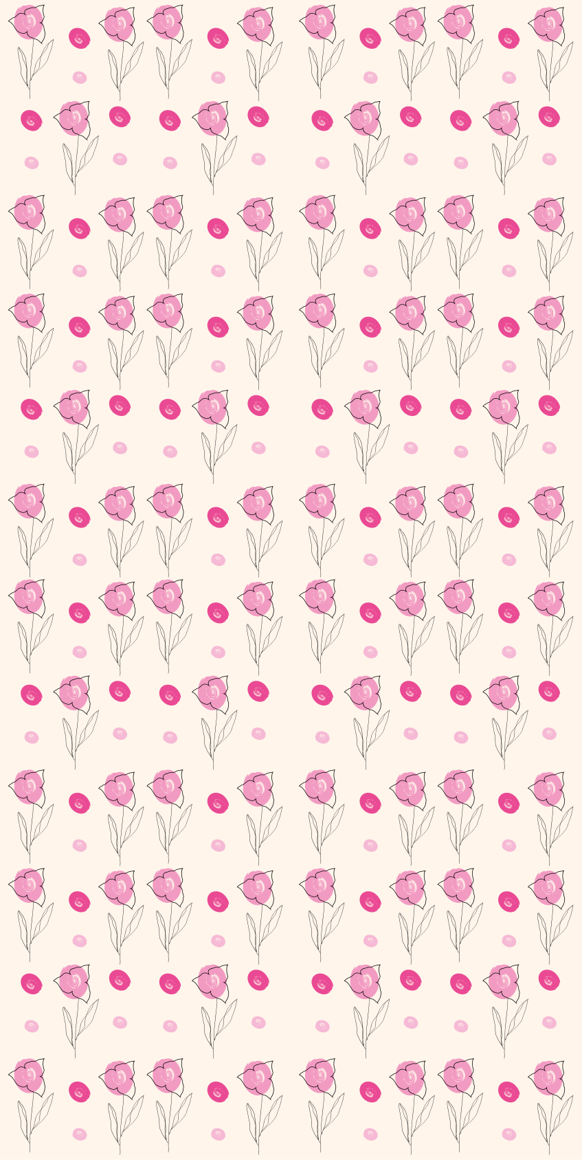 Vinyl teppich blumen bugambilia muster - TenStickers