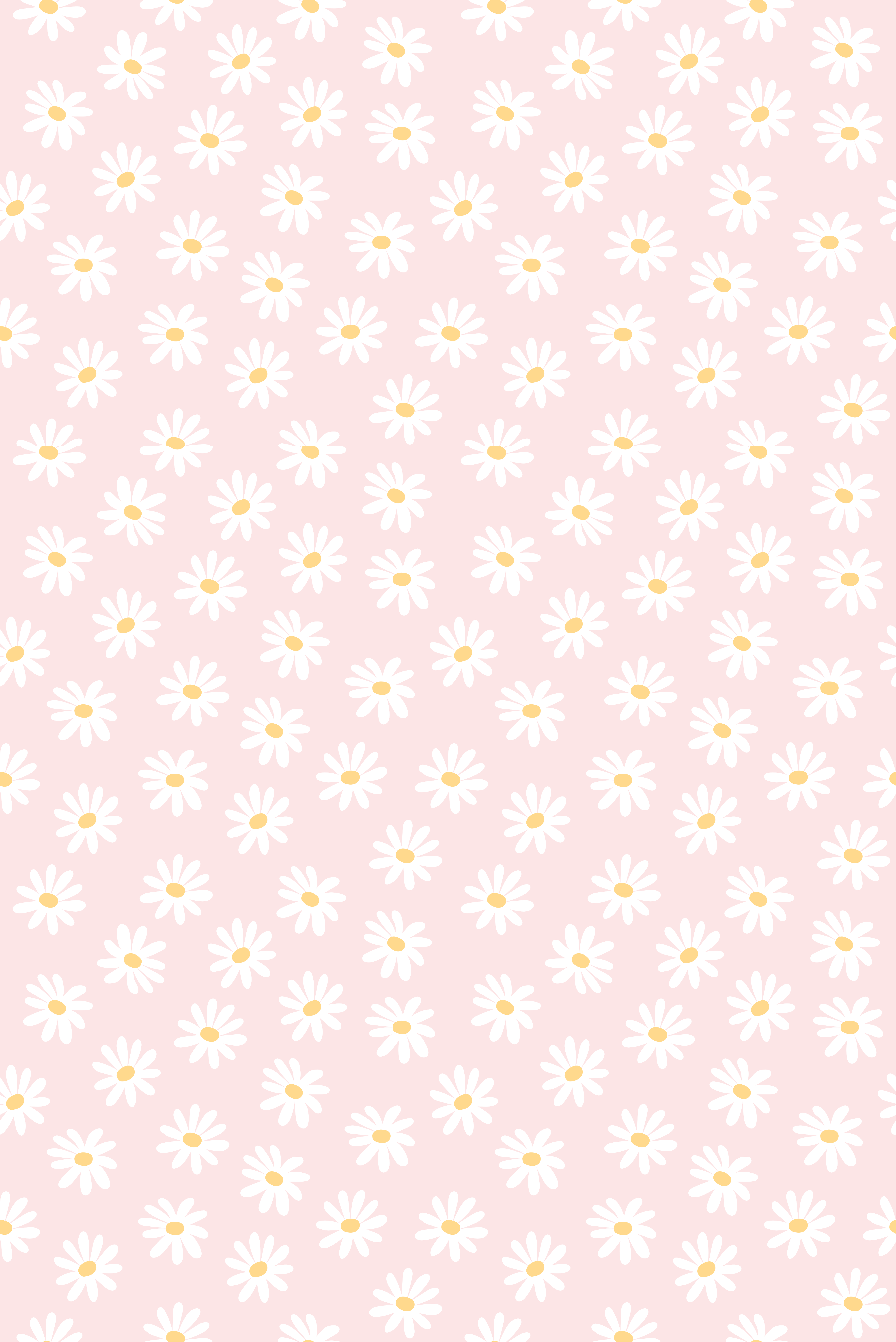 Vinyl teppich blumen mit gänseblümchenmuster - TenStickers