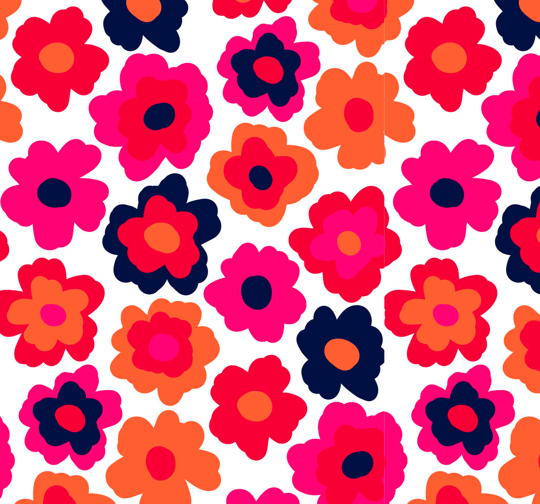 Vinyl teppich blumen rote mohnblume - TenStickers