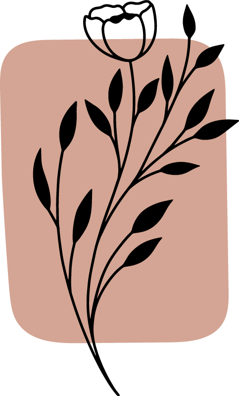 Vinyl teppich blumen stilvolles blumen-design - TenStickers