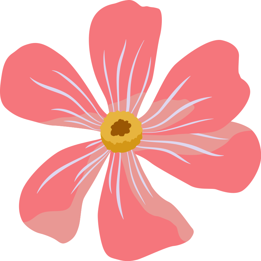 Vinyl teppich blumen im pinken blumendesign - TenStickers