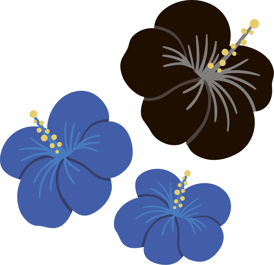 Vinyl teppich blumen hibiskus blumenarrangement - TenStickers