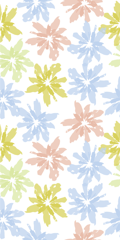 Vinyl teppich blumen fensterfolie mit blumenmuster - TenStickers