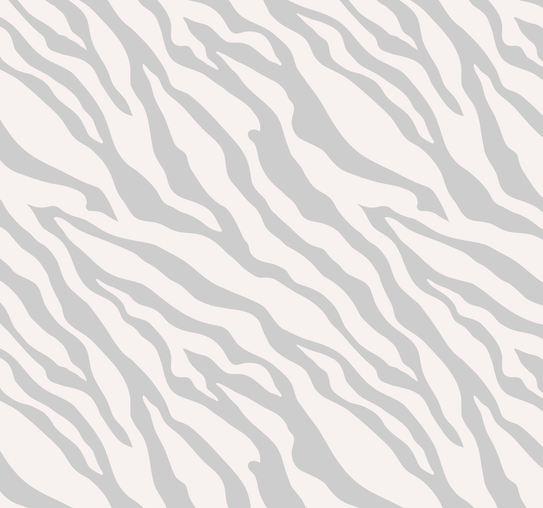 Vinyl teppich tiermuster in hellgrauem zebra-design - TenStickers